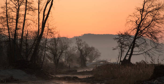 Chly Rhy in Abendstimmung