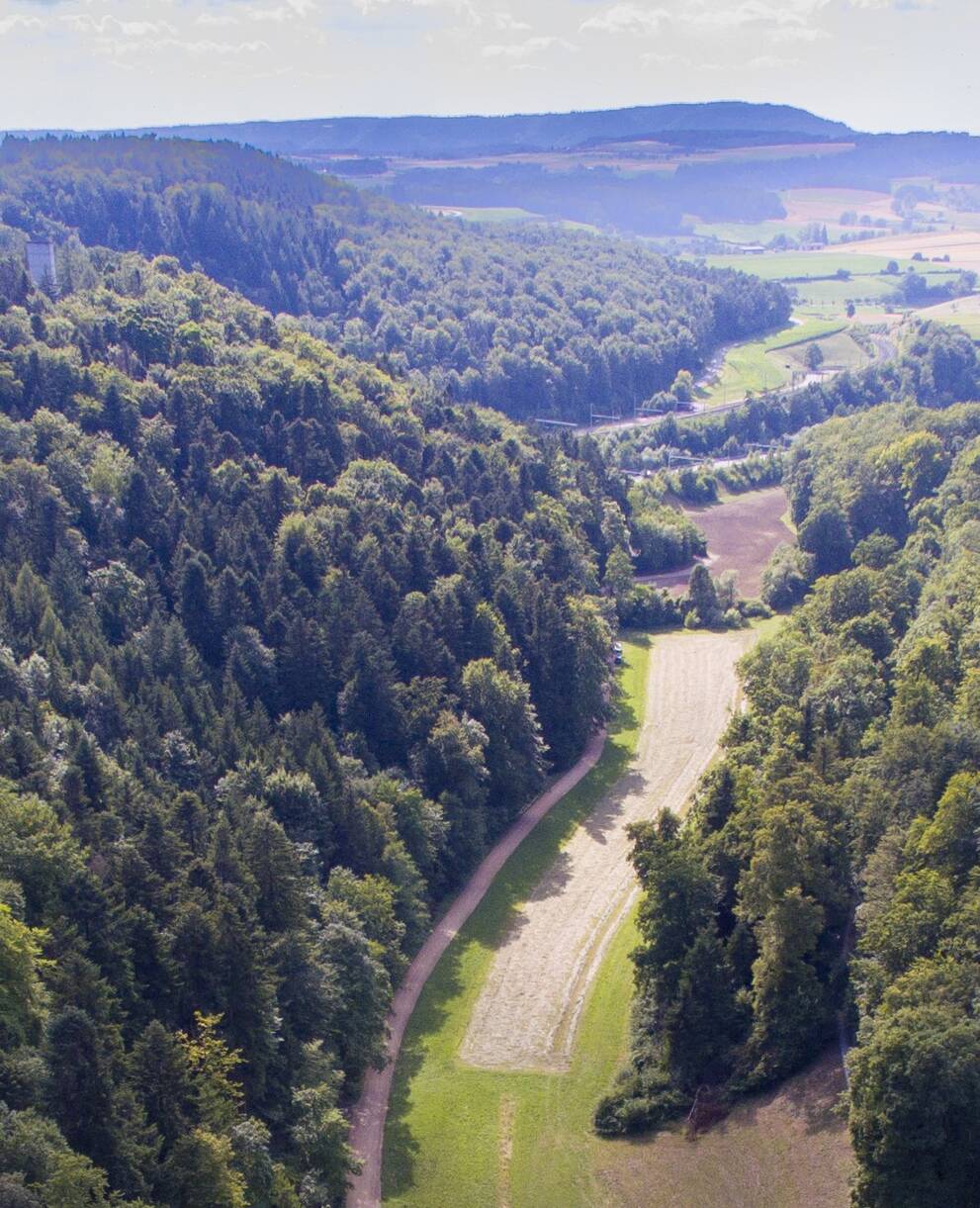 Sagemülital aus der Vogelperspektive